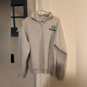 Whalers Rhode Island Jerzees Gray Quarter-Zip Sweatshirt
